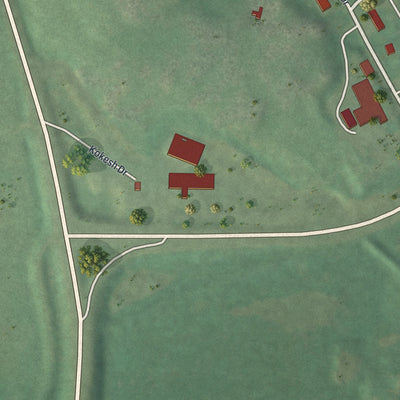 Second close-up of the map of Morton, Minnesota print showing more streets and buildings