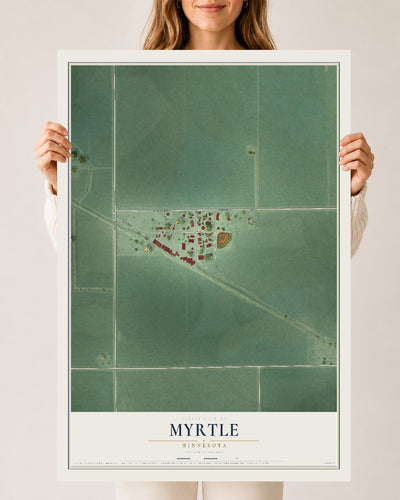Map of Myrtle, Minnesota, 24 x 36 inch unframed archival matte print