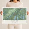 Map of Nashwauk, Minnesota, 12 x 18 inch unframed archival matte print