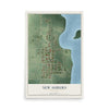 Map of New Auburn, Minnesota, 12 x 18 inch unframed archival matte print
