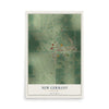 Map of New Germany, Minnesota, 12 x 18 inch unframed archival matte print