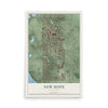 Map of New Hope, Minnesota, 12 x 18 inch unframed archival matte print