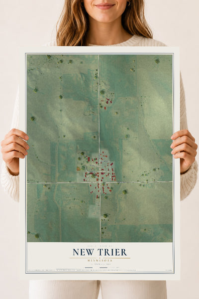 Map of New Trier, Minnesota, 18 x 24 inch unframed archival matte print