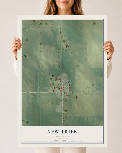 Map of New Trier, Minnesota, 24 x 36 inch unframed archival matte print