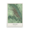 Map of New Ulm, Minnesota, 12 x 18 inch unframed archival matte print