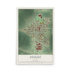 Map of Nicollet, Minnesota, 12 x 18 inch unframed archival matte print