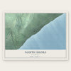 North Shore, Minnesota map print, the full design
