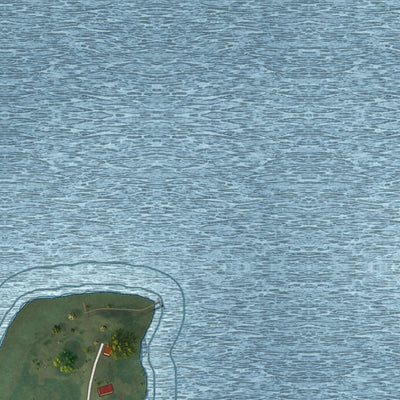 Second close-up of the map of Northome, Minnesota print showing more streets and buildings