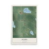 Map of Ogema, Minnesota, 12 x 18 inch unframed archival matte print