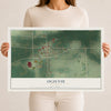 Map of Ogilvie, Minnesota, 12 x 18 inch unframed archival matte print