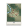 Map of Oslo, Minnesota, 12 x 18 inch unframed archival matte print