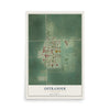 Map of Ostrander, Minnesota, 12 x 18 inch unframed archival matte print