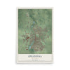 Map of Owatonna, Minnesota, 12 x 18 inch unframed archival matte print