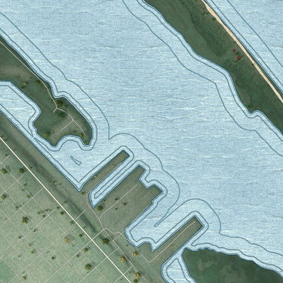 Close-up of the map of Park Point, Minnesota print showing street and building detail