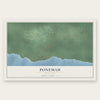 Ponemah, Minnesota map print, the full design