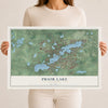 Map of Prior Lake, Minnesota, 12 x 18 inch unframed archival matte print