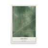 Map of Quamba, Minnesota, 12 x 18 inch unframed archival matte print