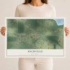 Map of Richville, Minnesota, 12 x 18 inch unframed archival matte print