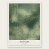 Ronneby, Minnesota map print, the full design