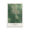 Map of Rothsay, Minnesota, 12 x 18 inch unframed archival matte print
