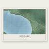 Roy Lake, Minnesota map print, the full design