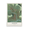 Map of Rushford, Minnesota, 12 x 18 inch unframed archival matte print