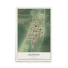 Map of Ruthton, Minnesota, 12 x 18 inch unframed archival matte print