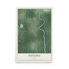 Map of Rutledge, Minnesota, 12 x 18 inch unframed archival matte print