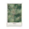 Map of Sebeka, Minnesota, 12 x 18 inch unframed archival matte print