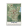 Map of Sherburn, Minnesota, 12 x 18 inch unframed archival matte print