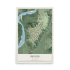 Map of Skyline, Minnesota, 12 x 18 inch unframed archival matte print