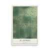 Map of St. Anthony, Stearns County, Minnesota, 12 x 18 inch unframed archival matte print