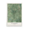 Map of St. Augusta, Minnesota, 12 x 18 inch unframed archival matte print