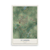 Map of St. Joseph, Minnesota, 12 x 18 inch unframed archival matte print