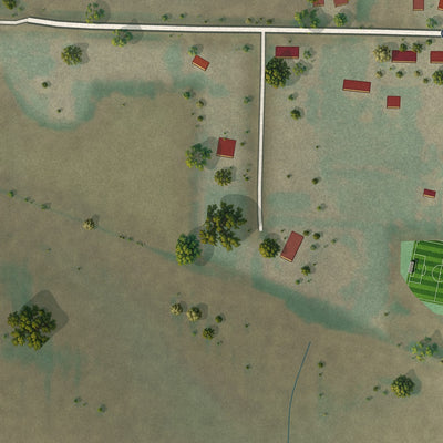 Second close-up of the map of Steen, Minnesota print showing more streets and buildings