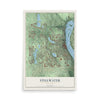 Map of Stillwater, Minnesota, 12 x 18 inch unframed archival matte print