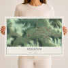 Map of Stockton, Minnesota, 12 x 18 inch unframed archival matte print