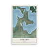 Map of Tonka Bay, Minnesota, 12 x 18 inch unframed archival matte print