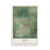 Map of Tracy, Minnesota, 12 x 18 inch unframed archival matte print