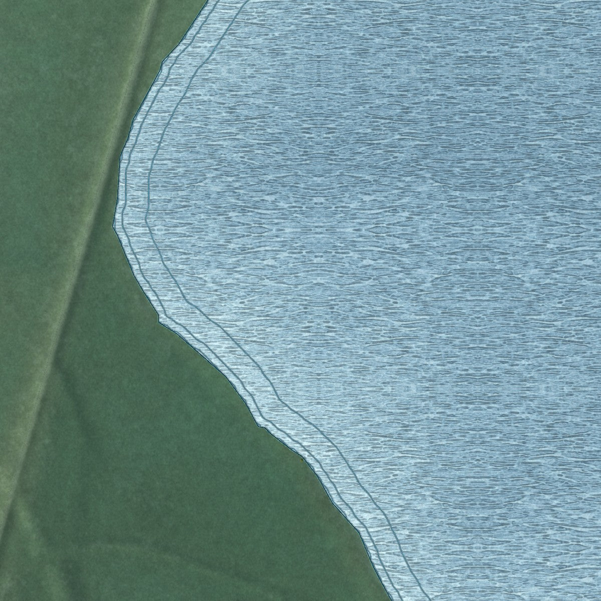 Second close-up of the map of Turtle River, Minnesota print showing more streets and buildings