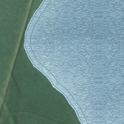 Second close-up of the map of Turtle River, Minnesota print showing more streets and buildings