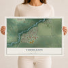 Map of Vermillion, Minnesota, 12 x 18 inch unframed archival matte print
