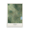 Map of Vining, Minnesota, 12 x 18 inch unframed archival matte print