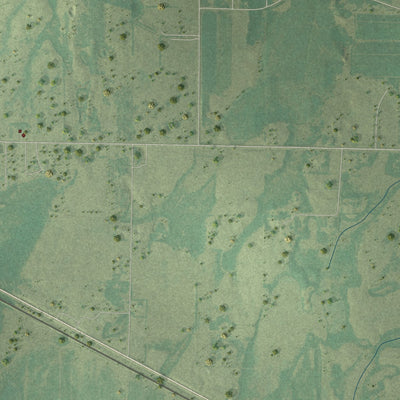 Second close-up of the map of Wadena, Minnesota print showing more streets and buildings