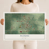 Map of Watkins, Minnesota, 12 x 18 inch unframed archival matte print
