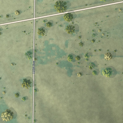 Second close-up of the map of Westport, Minnesota print showing more streets and buildings
