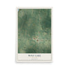 Map of Wolf Lake, Minnesota, 12 x 18 inch unframed archival matte print