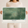 Map of Wright, Minnesota, 12 x 18 inch unframed archival matte print