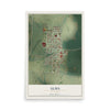 Map of Alma, Missouri, 12 x 18 inch unframed archival matte print
