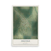 Map of Aullville, Missouri, 12 x 18 inch unframed archival matte print
